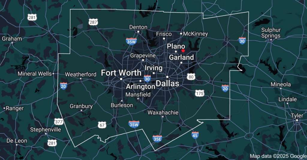 Map of ZIP Code 75098 Murphy TX Wylie TX Plano - Dallas-Fort Worth Metroplex
