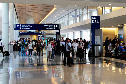 DFW has the longest airport walk in the USA